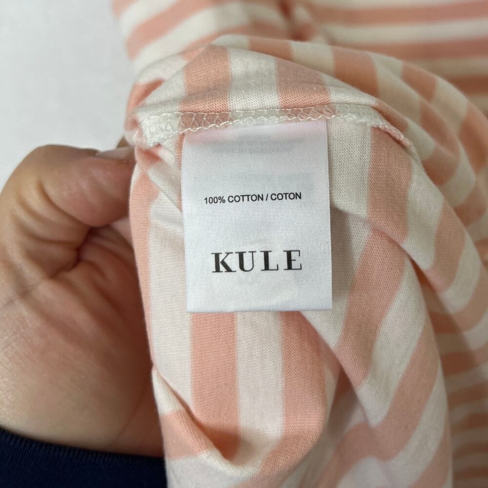 NWT Kule Pink/White Striped Midi Sheath Dress Nautical Hamptons Coastal sz M - Picture 6 of 10